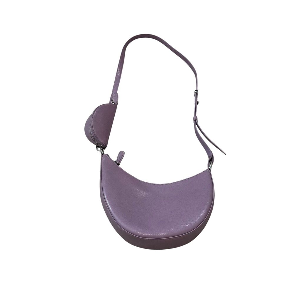 Kate Spade Duo Glazed Leather Crossbody Bag in Market Purple